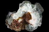 Sea-foam Green, Cubic Fluorite Crystal Cluster - Morocco #138250-1